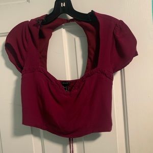 crop top never worn .